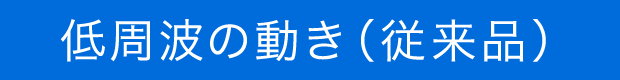 低周波の動き（従来品）