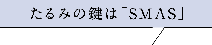 たるみの鍵は「SMAS」