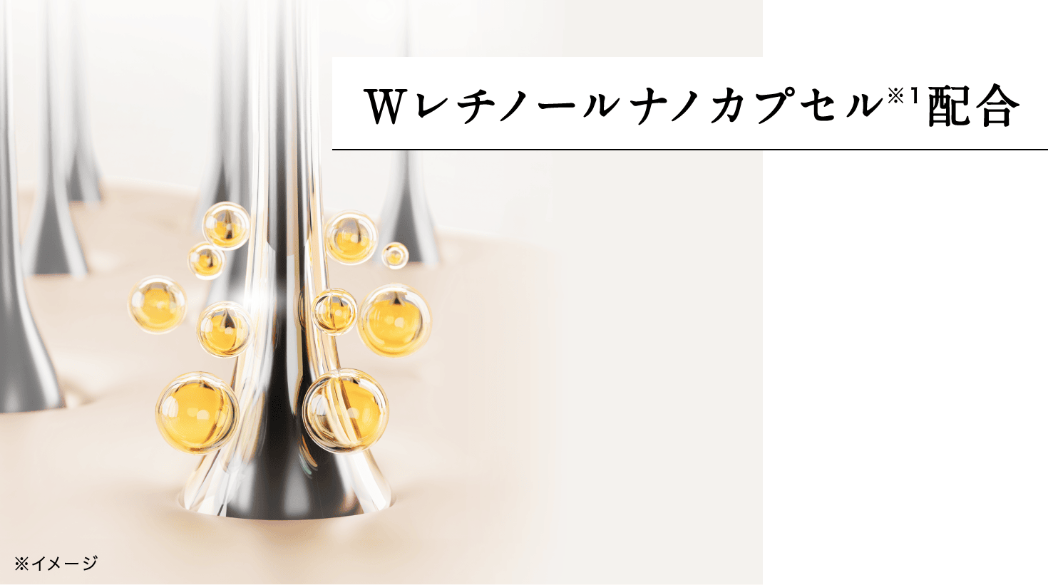 Wレチノールナノカプセル※1配合 カルノシン※2配合