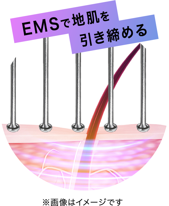 EMSで地肌を引き締める