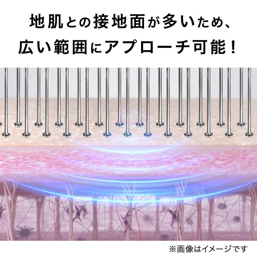  地肌との接地面が多いため、広い範囲にアプローチ可能！
