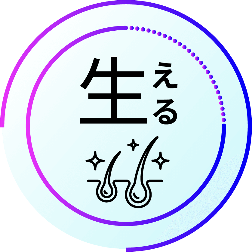 生える