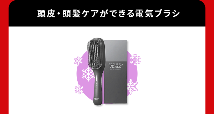 頭皮・頭髪ケアができる電気ブラシ